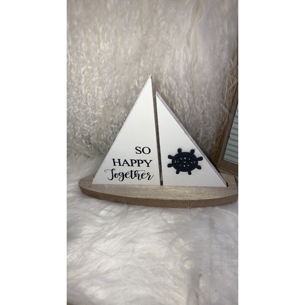 4 PCs Decor Home Wood Sea, Beach, Fish, Home /Office /Living room… - Picture 7 of 10